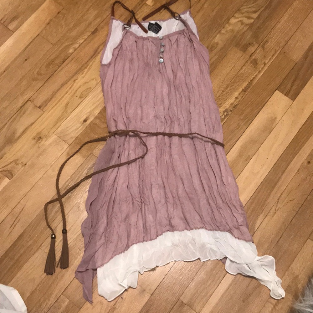 Sundress with removable rope belt